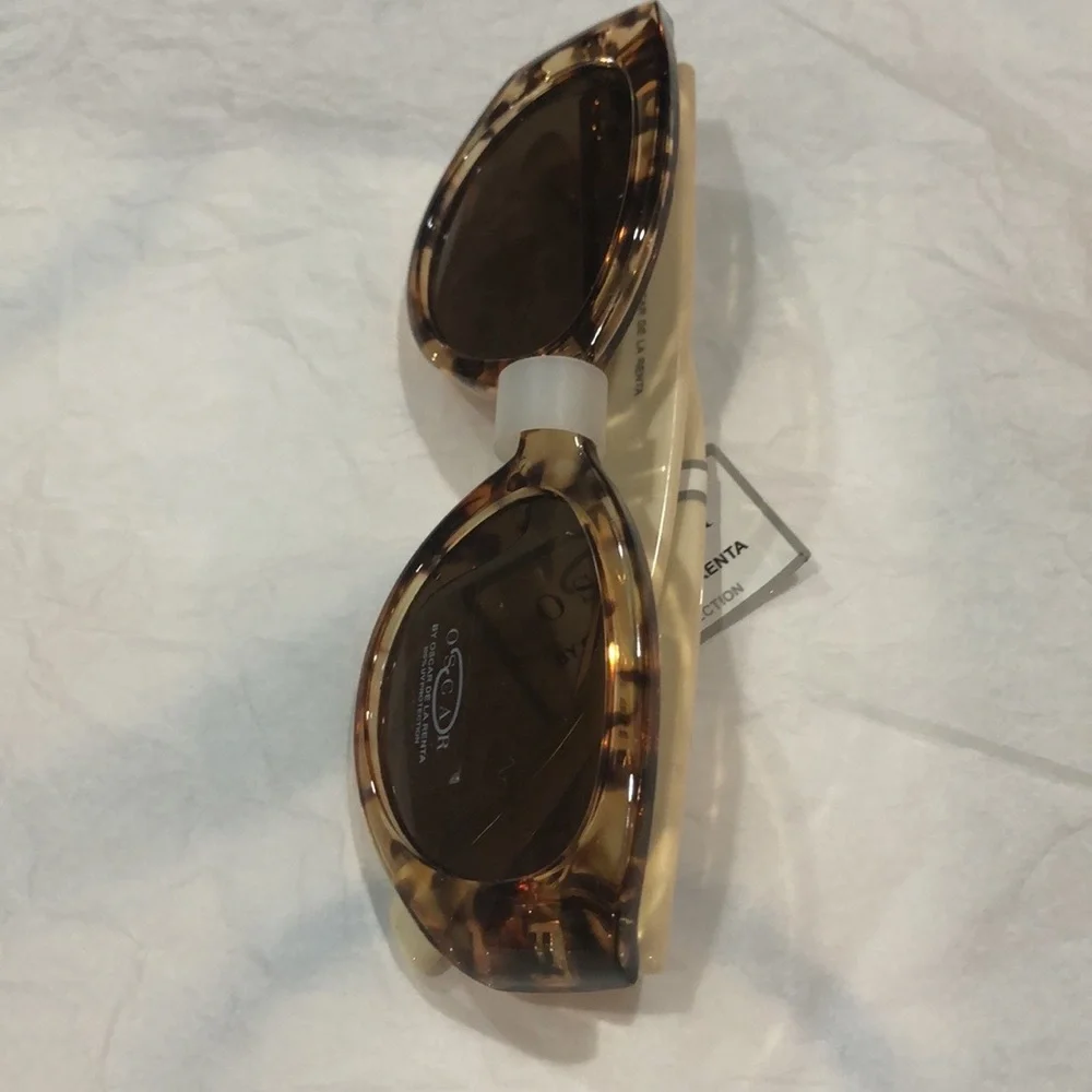 Oscar brown tortoiseshell oval‎ sunglasses new